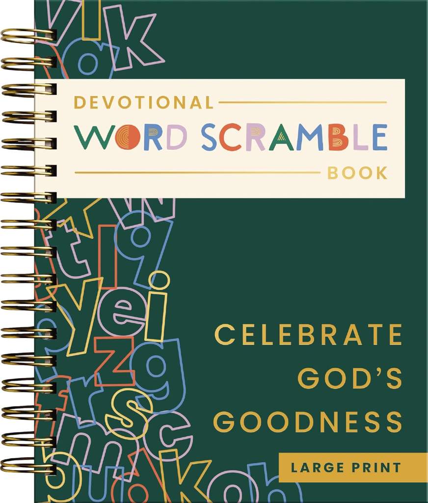 Celebrate God's Goodness: Devotional Word Scramble Book (70 Daily Devotions and Word Scrambles to Refresh Your Spirit) – The Perfect Gift for Christian Women (Faith Inspired Creativity) by DaySpring | barcode:9798886034127 | source:'9798886034127.jpg