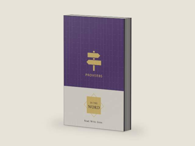 Proverbs Bible Study Journal | In the Word Bible Journal | 31 Chapters of Biblical Wisdom – Scripture Writing Notebook & Devotional Workbook with Guided Reflections by Joel R. Beeke | barcode:9798886861754 | source:'9798886861754-right-three-quarter.jpg