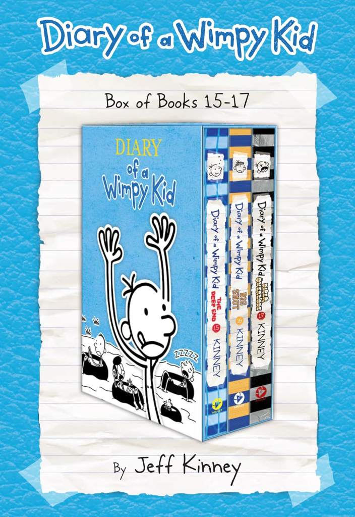 Diary of a Wimpy Kid Box of Books 15-17: Deep End, Big Shot, and Diper Överlöde (Diary of a Wimpy Kid Box Set) by Jeff Kinney | barcode:9798887078861 | source:'9798887078861.jpg