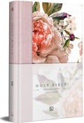 KJV Holy Bible, Large Print Medium Format, Pink Cloth Hardcover with Floral Design, Ribbon Marker, Red Letter (KJV Medium Size Large Print Editions) by ORIGIN | barcode:9798890981837 | source:'9798890981837.jpg