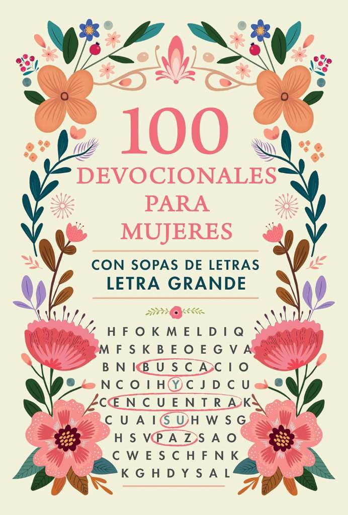 100 devocionales para mujeres. Con sopa de letras (letra grande) / One Hundred Devotionals for Women with Word Search (Spanish Edition) by Origen | barcode:9798890983404 | source:'9798890983404.jpg