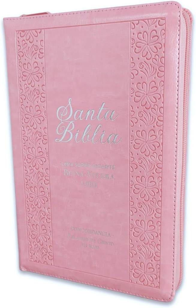 Biblia para Mujeres Letra Super Gigante 19 puntos Manual con Cierre RV1960 rosada clasica con indice by Reina-Valera | barcode:9798893842067 | source:'9798893842067.jpg