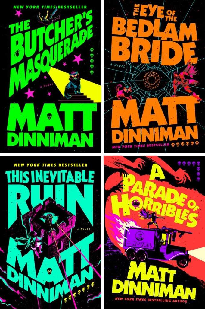 Dungeon Crawler Carl Collection II (4 Hardcover Books) Vol 5-8 - Butcher's Masquerade, Eye of the Bedlam Bride, This Inevitable Ruin, Parade of Horribles by Matt Dinniman | barcode:9798897223824 | source:'9798897223824.jpg