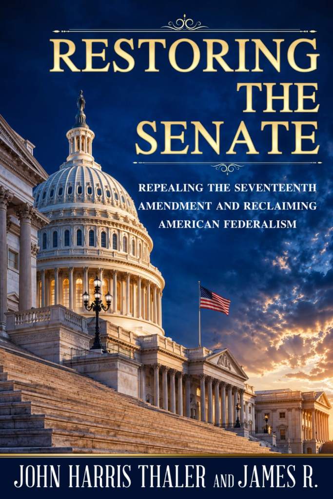 RESTORING THE SENATE: Repealing the Seventeenth Amendment and Reclaiming American Federalism by John Harris Thaler | barcode:9798904051747 | source:'9798904051747.jpg