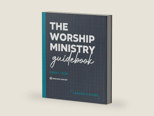 The Worship Ministry Guidebook: Leader's Guide by Kenny Lamm | barcode:9798988432319 | source:'9798988432319-right-three-quarter.jpg