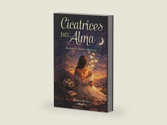 CICATRICES DEL ALMA: Poemas De Duelo y Renacer (Spanish Edition) by Yoselyn Booth | barcode:9798996174836 | source:'9798996174836-right-three-quarter.jpg