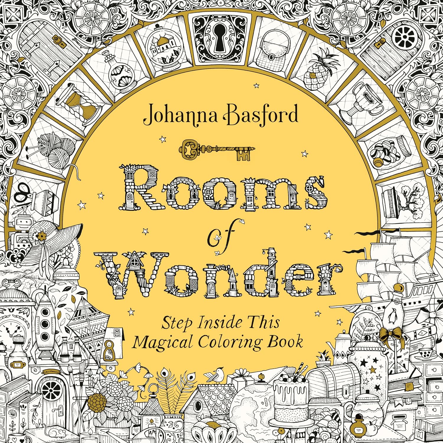 Rooms of Wonder: Step Inside This Magical Coloring Book by Johanna Basford