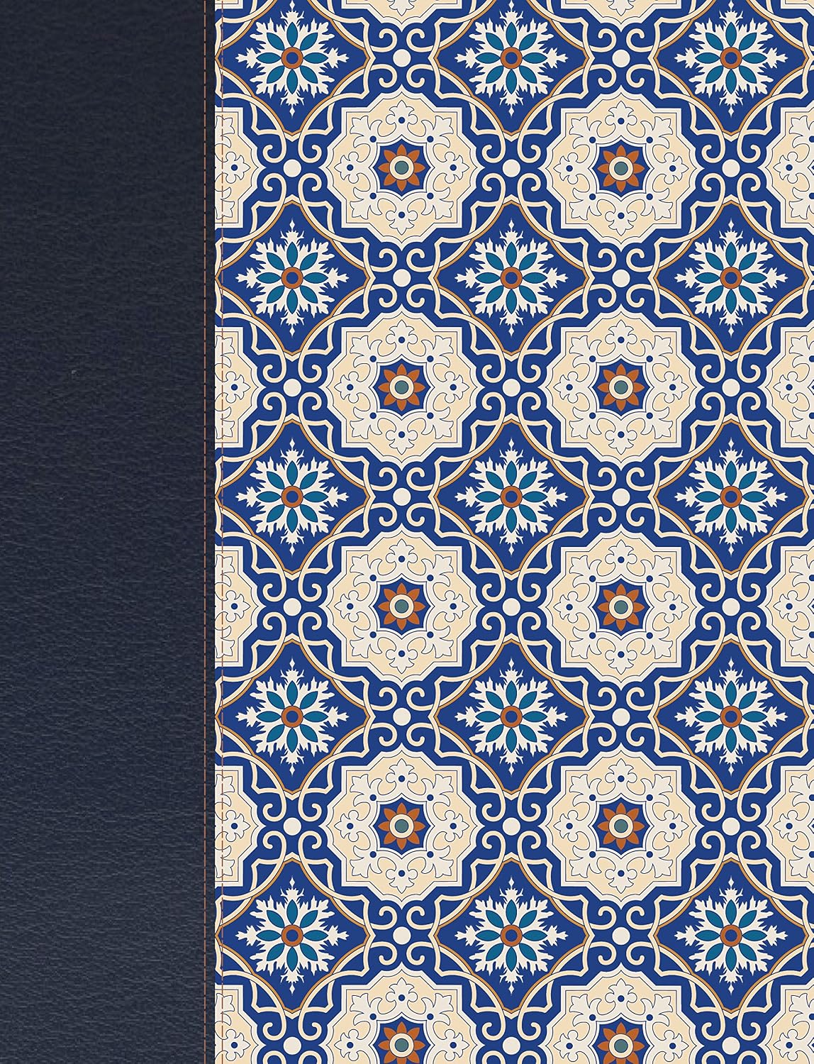 Biblia Reina Valera 1960 de apuntes. Letra grande, piel fabricada y mosaico crema y azul / NoteTaking Bible RVR 1960. Large print, Cloth over Board, Cream and Blue (Spanish Edition) by B&H Español Editorial Staff