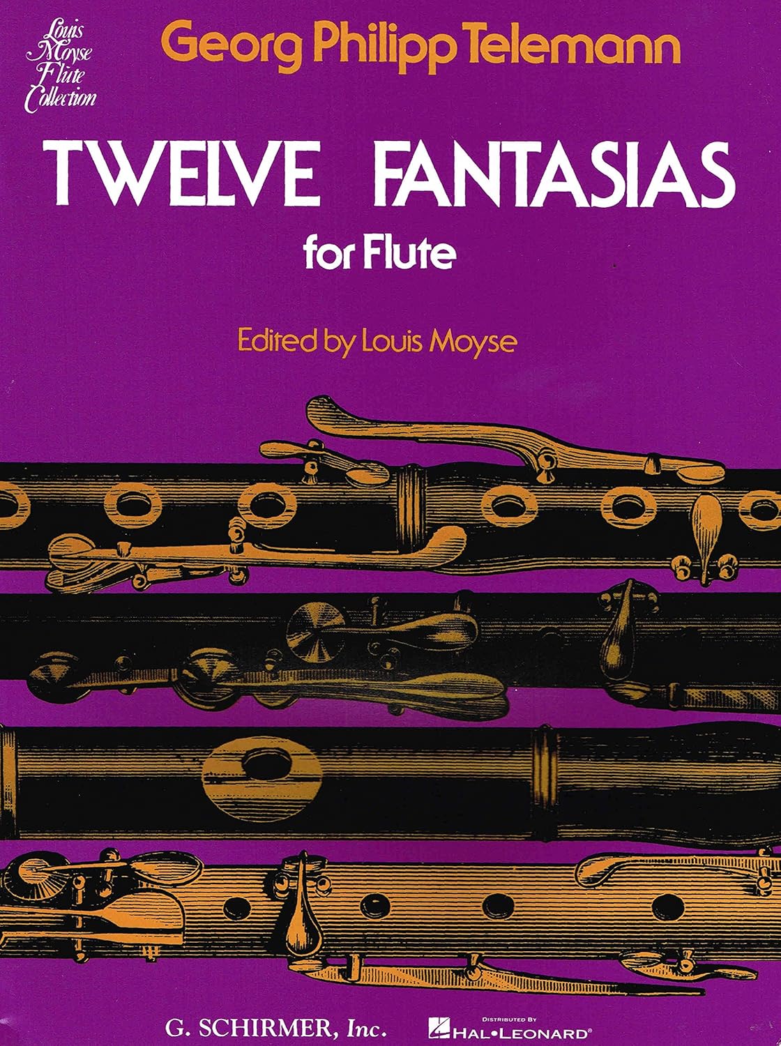 Twelve Fantasias for Solo Flute | Classical Flute Sheet Music Book for Solo Repertoire | Baroque Flute Songbook for Students and Performers | Telemann Flute Method Collection by Philipp Telemann Georg