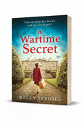BestBuyBook A Wartime Secret historical fiction novel cover featuring a woman walking toward a grand English estate.