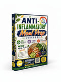BestBuyBook Anti-Inflammatory Meal Prep Cookbook by Maeve Becker featuring a 14-day meal plan and QR code audiobook.