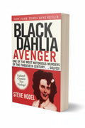 BestBuyBook paperback edition of Black Dahlia Avenger by Steve Hodel with a portrait of Elizabeth Short on the cover.
