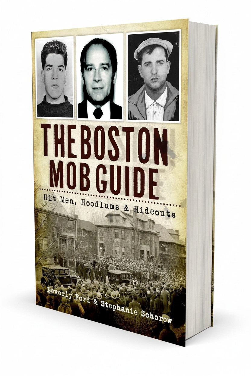 BestBuyBook cover of The Boston Mob Guide featuring historical photos of criminals and a vintage street scene.