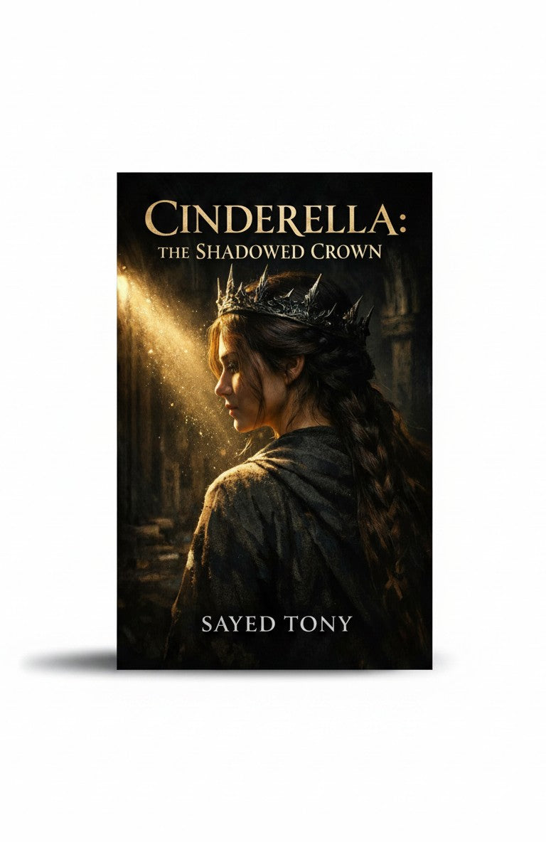 BestBuyBook cover art for Cinderella: The Shadowed Crown featuring a dark fantasy princess wearing a spiked crown.