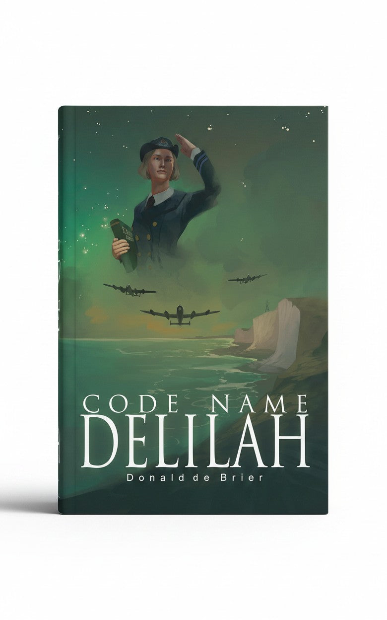 BestBuyBook Code Name Delilah book cover featuring a female officer saluting over a WWII coastal landscape with planes
