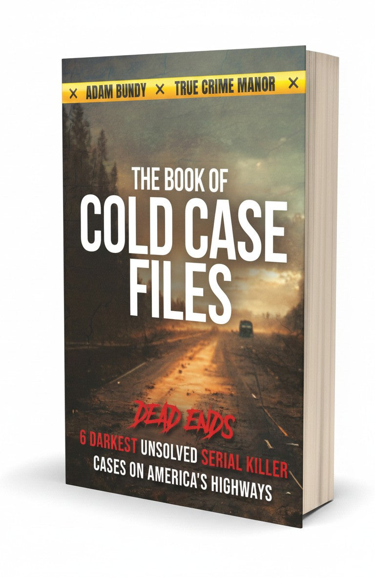 BestBuyBook paperback of The Book of Cold Case Files by Adam Bundy featuring a dark highway cover design