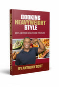 BestBuyBook Cooking Heavyweight Style cookbook by Anthony Scot featuring a smiling author flexing on the cover