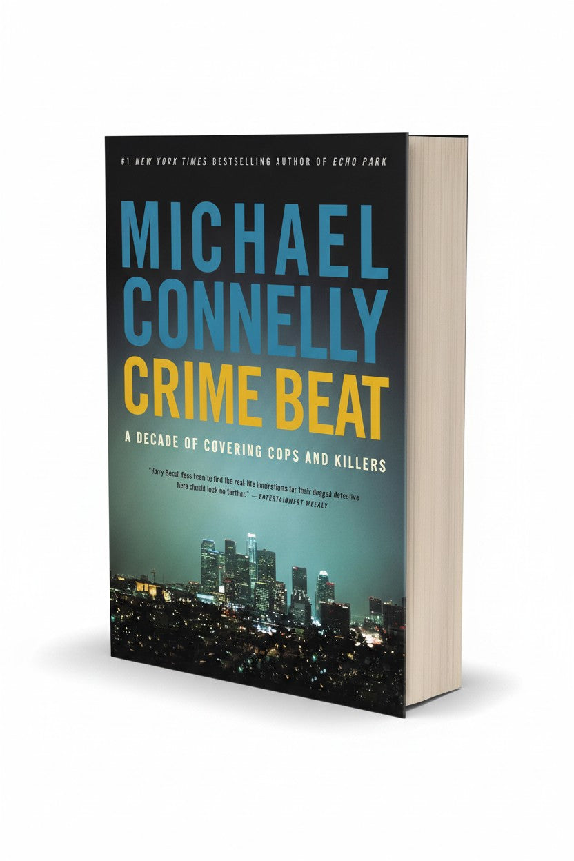 BestBuyBook Crime Beat by Michael Connelly hardcover book featuring a nighttime Los Angeles city skyline cover.
