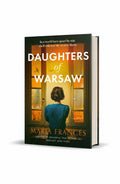 BestBuyBook Daughters of Warsaw historical fiction book cover featuring a woman looking out a window in wartime.