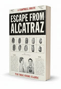 BestBuyBook Escape from Alcatraz true crime book cover featuring fingerprint graphics and historical inmate photos