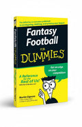 BestBuyBook Fantasy Football For Dummies paperback book with yellow and black cover featuring iconic cartoon character