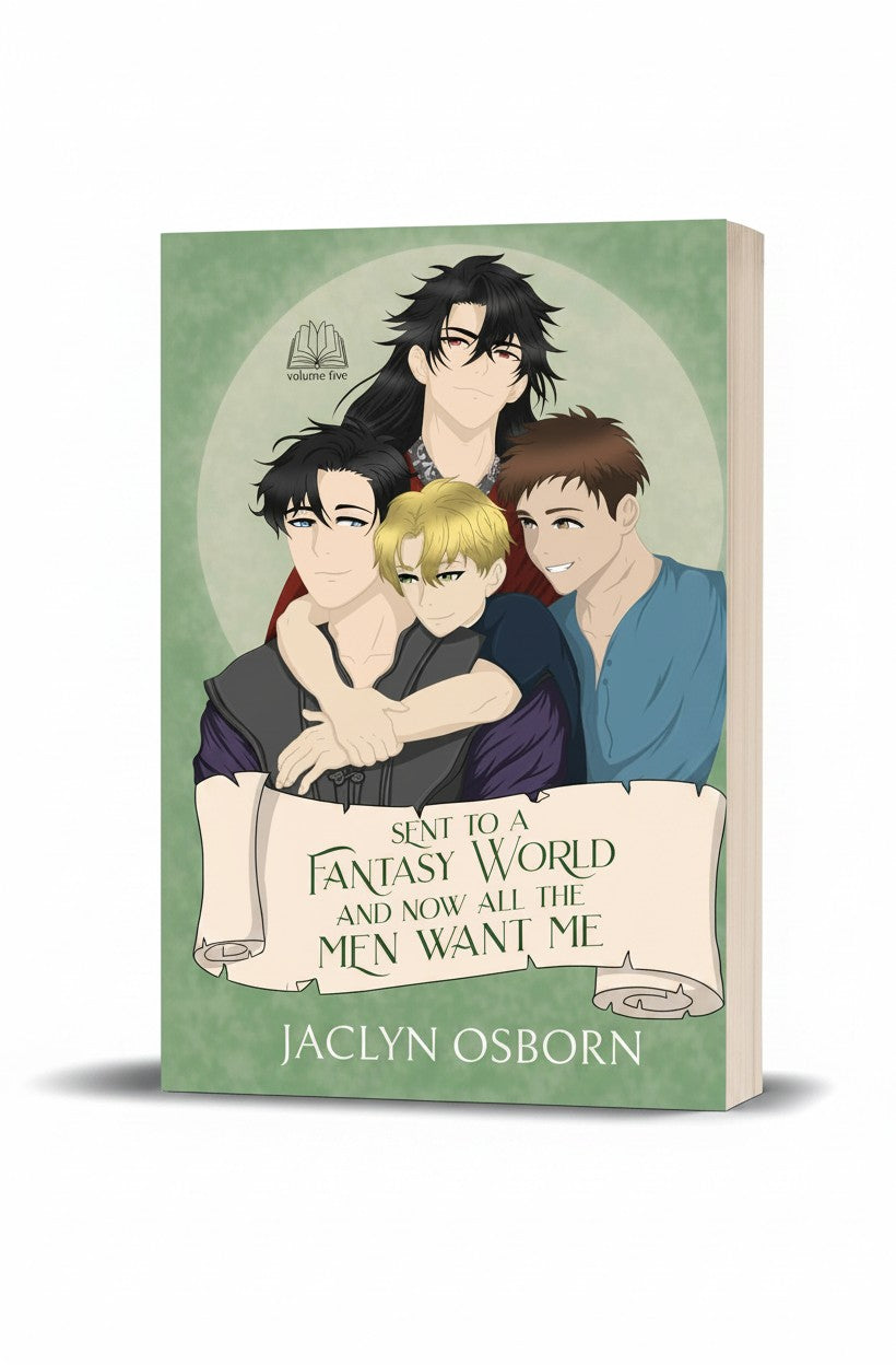 BestBuyBook Sent To A Fantasy World and Now All the Men Want Me Volume 5 manga cover with four anime characters