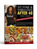 BestBuyBook Fit Fyne Fabulous After 40 high protein cookbook featuring Nicole Twyman and healthy meal photography