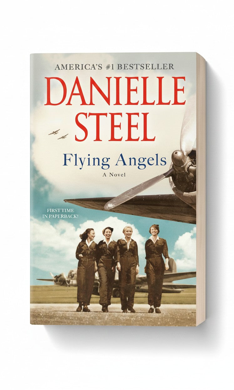 BestBuyBook paperback edition of Flying Angels by Danielle Steel featuring four flight nurses in front of a plane.