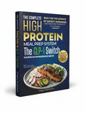 BestBuyBook The GLP-1 Switch high protein meal prep cookbook featuring a salmon and vegetable dish on the cover.
