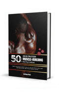 BestBuyBook 50G++ High Protein Muscle-Building Meal Prep Cookbook by Brittany Rice featuring a muscular male athlete