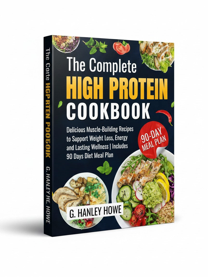 BestBuyBook The Complete High Protein Cookbook by G. Hanley Howe featuring muscle-building recipes and meal plan