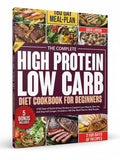 BestBuyBook High-Protein Low-Carb Cookbook for Beginners featuring a 180-day meal plan and 2100 recipes.