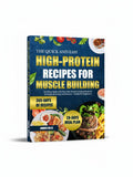 BestBuyBook high-protein muscle building cookbook by Amber Hills featuring 250+ recipes and a 28-day meal plan.