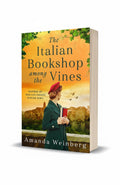 BestBuyBook paperback of The Italian Bookshop Among the Vines by Amanda Weinberg featuring a woman in a red beret.