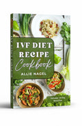 BestBuyBook IVF Diet Recipes Cookbook by Allie Nagel featuring healthy fertility-boosting meals and a 14-day plan.