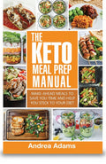 BestBuyBook The Keto Meal Prep Manual cookbook cover featuring various healthy ketogenic meal photos