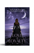 BestBuyBook Love and Loyalty fantasy book cover featuring a woman in a black gown standing before a starry night sea.