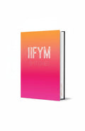 BestBuyBook macro tracking journal with an orange and pink gradient cover and white IIFYM text
