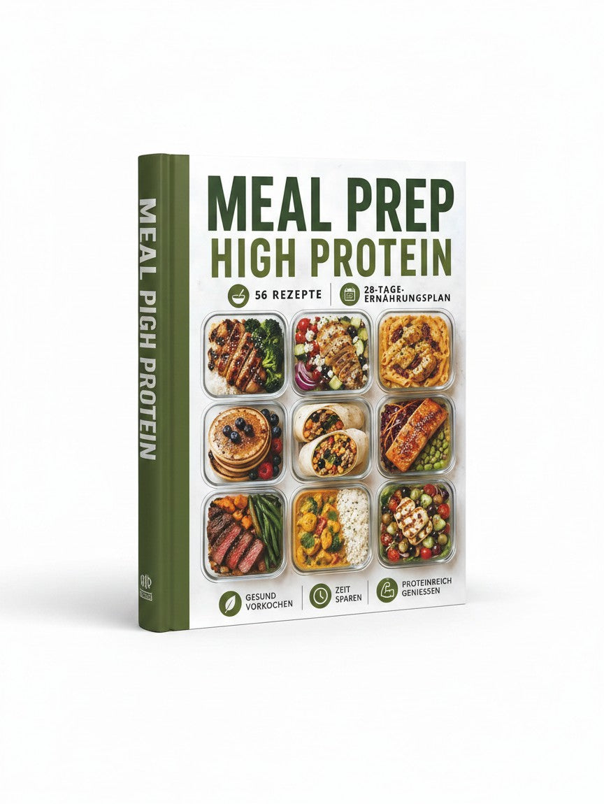BestBuyBook Meal Prep High Protein cookbook featuring 56 recipes and a 28-day meal plan for healthy eating.