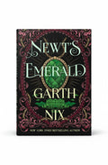 BestBuyBook cover of Newt's Emerald by Garth Nix featuring a large green heart-shaped gem in an ornate Regency frame.
