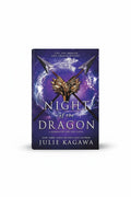 BestBuyBook Night of the Dragon book cover featuring a golden fox mask and crossed spears against a cosmic background.