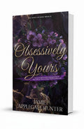 BestBuyBook Obsessively Yours fantasy romance novel cover featuring purple flowers and gold text on dark background