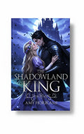 BestBuyBook The Shadowland King fantasy romance novel cover featuring a couple in a dark, magical castle setting.
