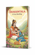 BestBuyBook Shakuntala A Cozy Retelling book cover featuring an illustrated romantic scene in a forest with a deer.