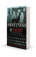 BestBuyBook Sweetness & Light memoir cover featuring a vintage typewriter and 1950s black and white crime scene photo.