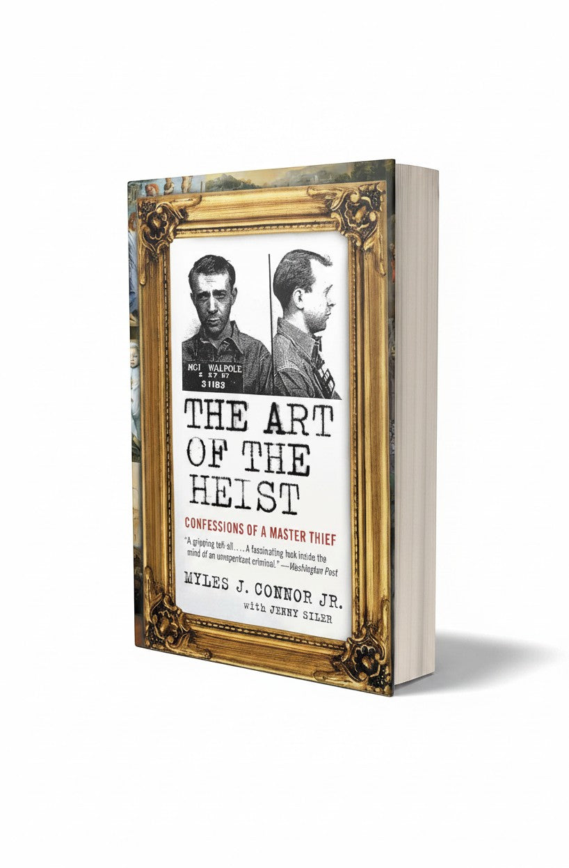 BestBuyBook The Art of the Heist memoir by Myles J. Connor Jr. featuring a gold ornate frame cover design.