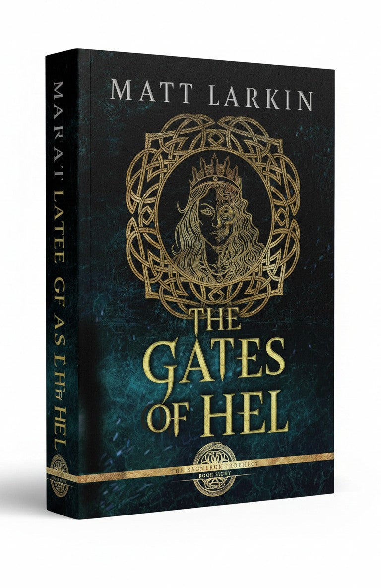 BestBuyBook The Gates of Hel fantasy novel by Matt Larkin featuring gold Norse-inspired cover art on black background