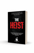 BestBuyBook The Heist book cover featuring bold red title text on a black background with a swan logo.