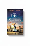 BestBuyBook The Irish Midwife historical romance novel cover featuring a midwife in 1930s attire against a sunset.