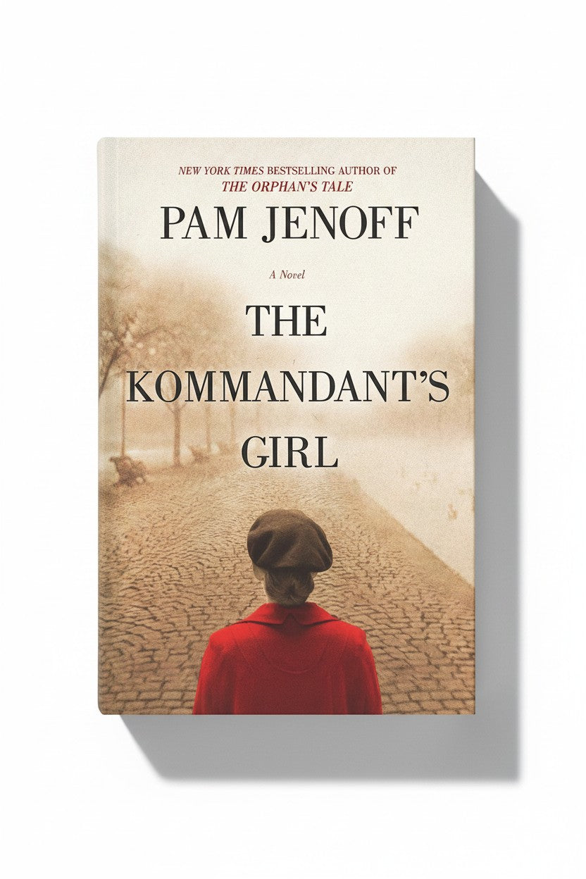 BestBuyBook paperback edition of The Kommandant's Girl by Pam Jenoff featuring a woman in a red coat on the cover